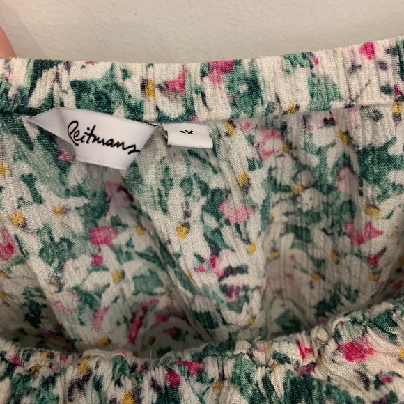 NEVER WORN! Reitmans Floral 3/4-Sleeve Blouse with Square Neckline Sz 2X - Picture 6 of 11